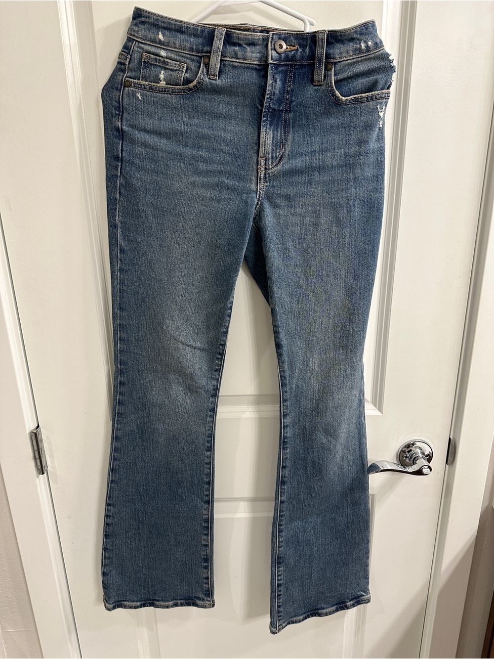 Carve Designs Bootcut Jeans High Rise - women’s size 0, distressed medium blue